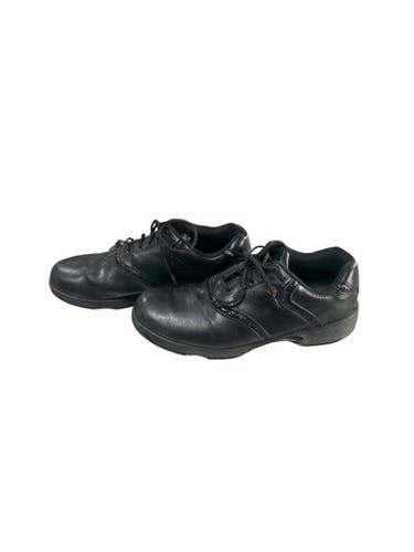 (Used) Size M 11.0 (W 12.0) Black Men's Golf Shoes