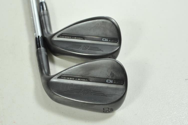 Titleist Vokey SM10 Jet Black 50*, 54* Wedge Set Right KBS Tour Steel # 200436