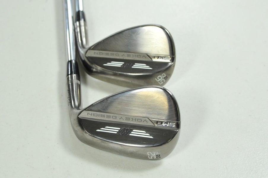 Titleist Vokey SM8 Brushed Steel 52*, 56* Wedge Set RH Wedge Flex Steel # 200293