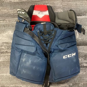 Blue Junior Medium CCM E2.5 Hockey Goalie Pants (Used)