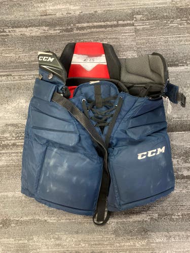 Blue Junior Medium CCM E2.5 Hockey Goalie Pants (Used)
