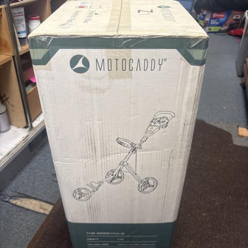 Brand New MOTOCADDY Z1 3 Wheel Golf Push Cart. Graphite/red