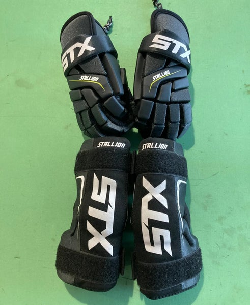 Used STX Stallion Gloves & Elbow Pad Combo