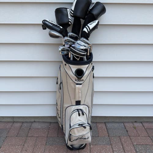 Adams Idea 2014 Golf Set Driver Woods Hybrids Irons Putter Bag Senior A Flex RH