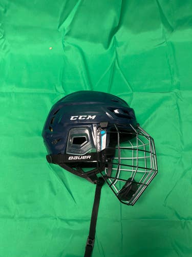 Blue Medium CCM Tacks 310 Helmet (Used)