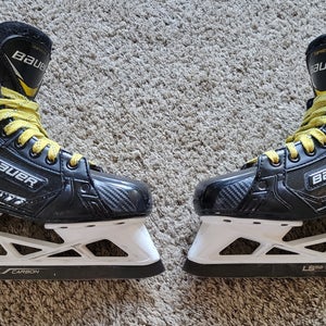 Bauer Supreme UltraSonic Hockey Goalie Skates Regular Width Size 4 (Used)