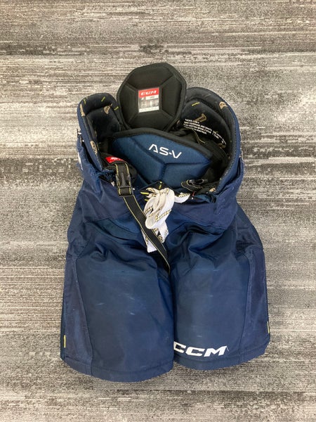 Blue Junior Large CCM Tacks AS-V Hockey Pants (Used)
