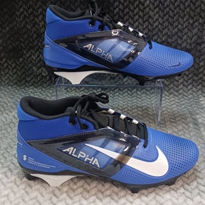 Nike Alpha Menace 4 Pro Size 11 Mens Hyper Royal White Black Football Cleats