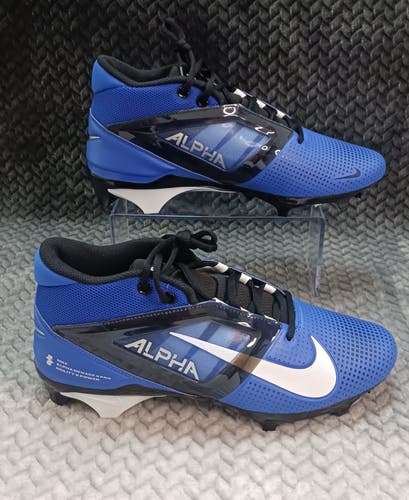 Nike Alpha Menace 4 Pro Size 11 Mens Hyper Royal White Black Football Cleats