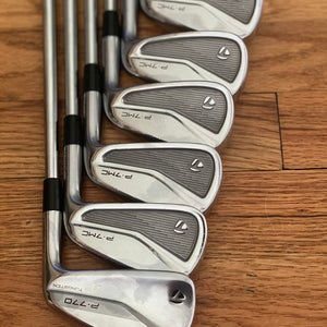 Men's TaylorMade P-7MC, P-770 Combo Right Handed 5-P +0.5" Iron Set Extra Stiff Flex (Used)