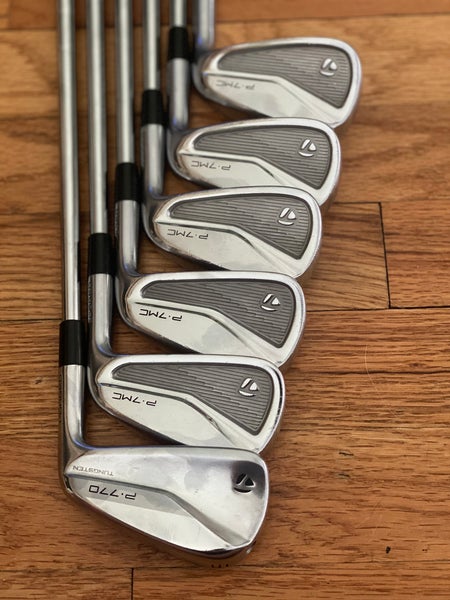 Men's TaylorMade P-7MC, P-770 Combo Right Handed 5-P +0.5" Iron Set Extra Stiff Flex (Used)