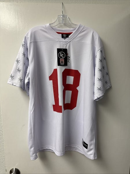 GC Genuine Collection Mens White 18 Will Howard Ohio State Jersey Shirt Sz XL