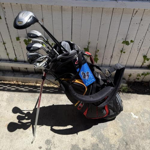 TaylorMade R7 Mens Right Handed Golf Club Complete Set With Brand New Stand Bag