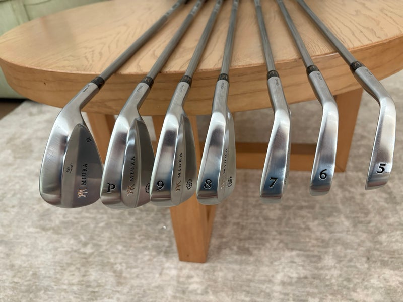 Miura MB-001, Steelfiber i95 Shafts,  Iron Set (7 Clubs) #5 - #9, PW, GW (Used)