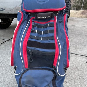 Blue/red Wire2Wire Wheeled Catcher's Bag (Used)