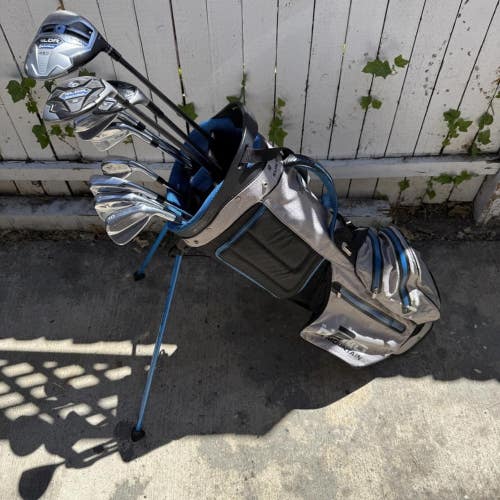 Mizuno MP20 and TaylorMade Complete Golf Club Set Mens Right Handed With Bag