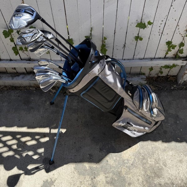 Mizuno MP20 and TaylorMade Complete Golf Club Set Mens Right Handed With Bag