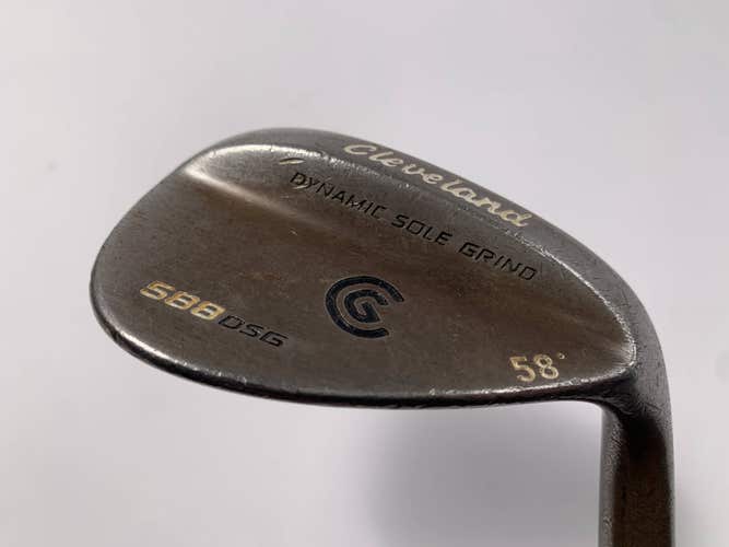 Cleveland 588 DSG Gunmetal Lob Wedge LW 58* True Temper Dynamic Gold Mens RH