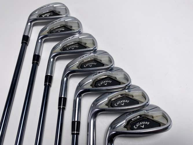 Callaway Apex DCB 21 Iron Set 5-PW+GW UST Mamiya Recoil Dart F2 65g Senior LH