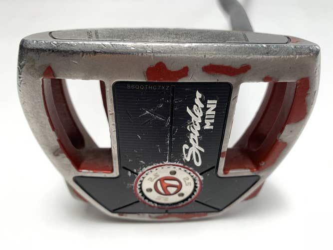 TaylorMade Spider Mini Red Putter 35" SuperStroke Flatso 1.0 Mens RH