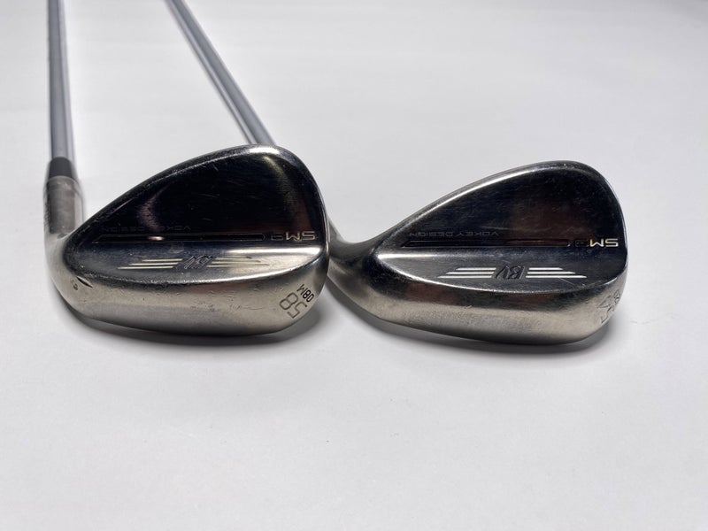 Titleist Vokey SM9 Brushed Steel Wedge Set 54* 12 | 58* 8 Wedge Steel Mens RH