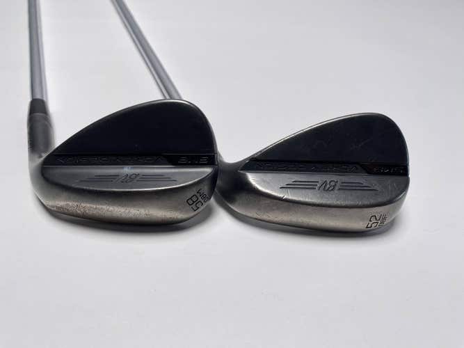 Titleist Vokey SM8 Jet Black Wedge Set 52* 8 58* 8 Wedge Steel Mens RH