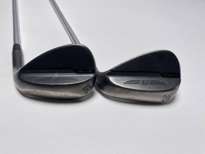 Titleist Vokey SM8 Jet Black Wedge Set 52* 8 58* 8 Wedge Steel Mens RH