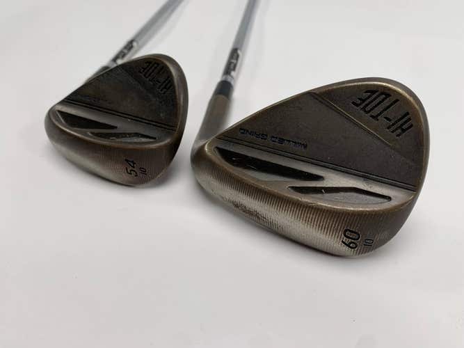 TaylorMade Milled Grind Hi-Toe 3 Copper Wedge Set 54* 10 | 60* 10 KBS Mens RH