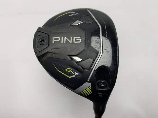 Ping G430 Max 3 Fairway Wood 15* Alta CB 65g Stiff Graphite Mens RH