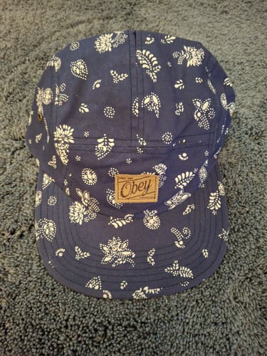 Obey Propaganda 5 Panel Floral Hat.