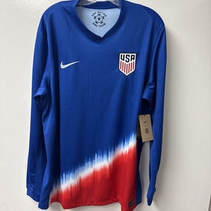 Men's Nike USMNT 2024 Stadium Away Dri-fit Soccer Long-Sleeve Jersey NWT Sz XL