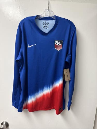 Men's Nike USMNT 2024 Stadium Away Dri-fit Soccer Long-Sleeve Jersey NWT Sz XL