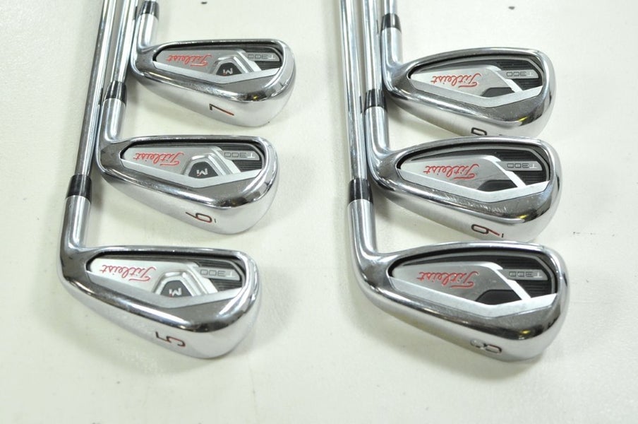 Titleist T300 2021 5-PW Iron Set Regular Flex AMT Red R300 Steel RH 198668