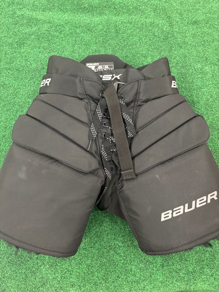 Black Bauer GSX Hockey Goalie Pants (Used) | Junior Small/Medium
