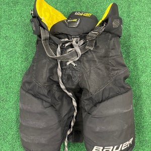 Black Bauer Supreme Ultrasonic Hockey Pants (Used) | Youth Large