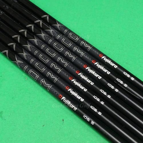Fujikura Axiom VeloCore 105S .370 Stiff Pulled Graphite Iron Shafts SET OF 7