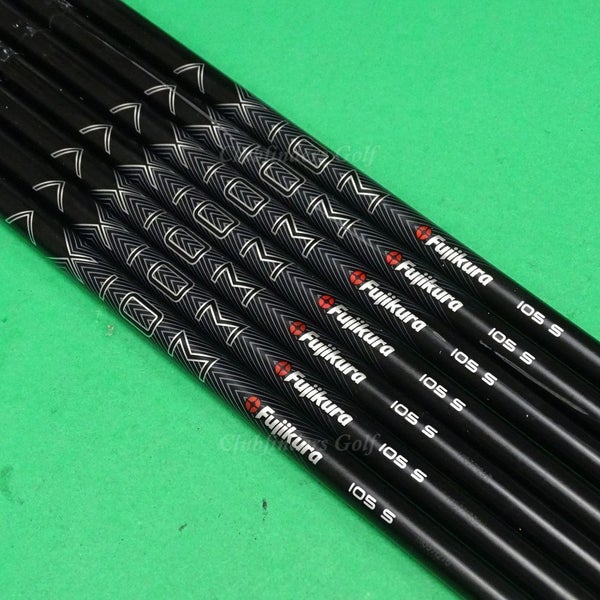 Fujikura Axiom VeloCore 105S .370 Stiff Pulled Graphite Iron Shafts SET OF 7