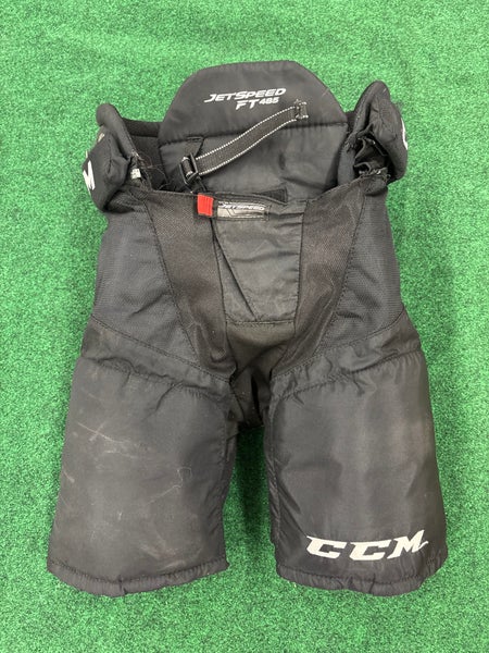 Black CCM JetSpeed FT485 Hockey Pants (Used) | Junior Medium