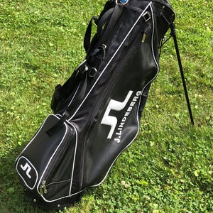 J Lindeberg Golf Black 8 Way Stand Bag