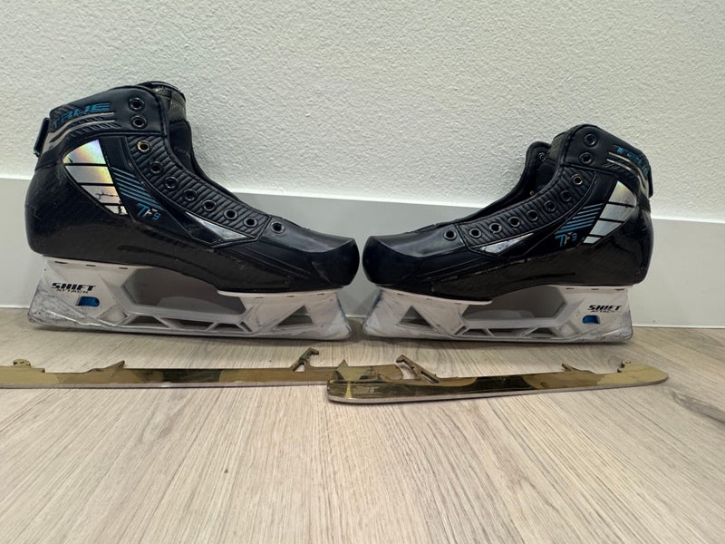 True TF9 Hockey Goalie Skates Regular Width  9 (Used)