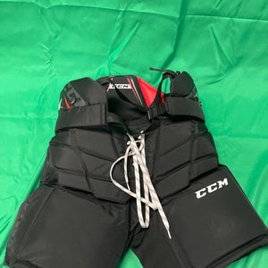 Black Junior Large CCM Axis A1.5 Hockey Goalie Pants (Used)