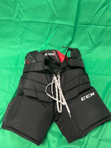 Black Junior Large CCM Axis A1.5 Hockey Goalie Pants (Used)