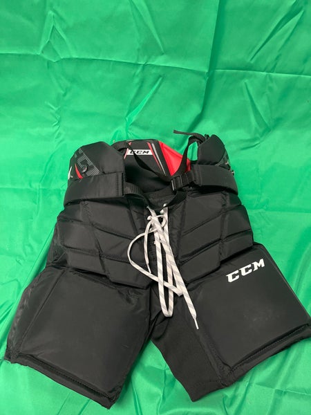 Black Junior Large CCM Axis A1.5 Hockey Goalie Pants (Used)