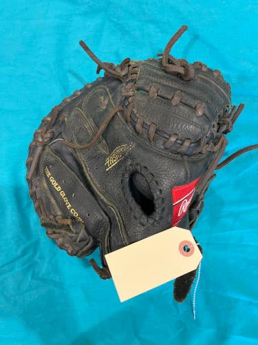 Black Rawlings Highlight Series RH Catcher's Baseball Glove 31.5" (Used)