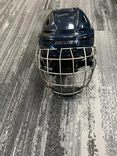 Blue Medium Bauer Re-Akt 150 Helmet (Used)
