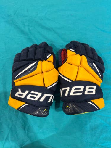 Blue Junior Bauer Vapor X2.9 Gloves 12" (Used)