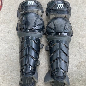 Black Youth Marucci Catcher's Leg Guard (Used)