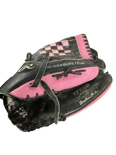 Used Rawlings FASTPITCH SOFTBALL RH Throw Fastpitch Gloves Pink 12" 11479-S000400350