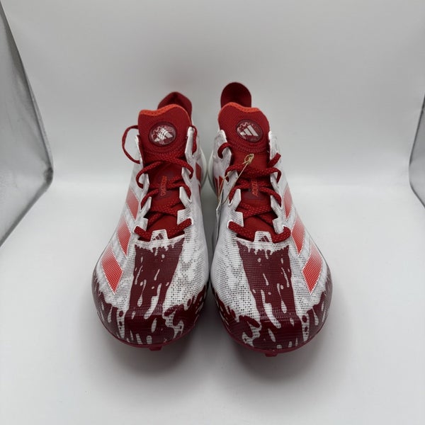 Size 14 Mens Adidas adizero Electric Red White Football Cleats IE4415