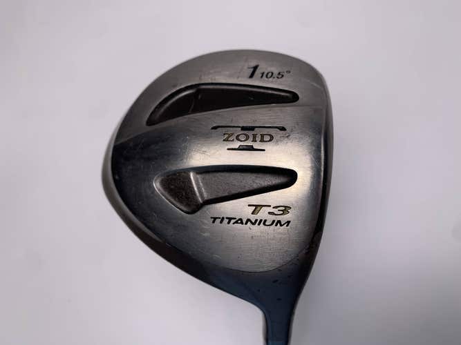Mizuno T Zoid T3 Driver 10.5* Turbo Gold 58g Regular Graphite Mens RH -3''